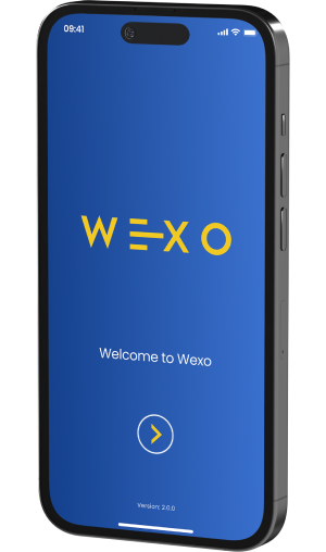 Wexo app mockup