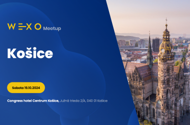 Wexo Meetup Košice on 19 October (invitation)