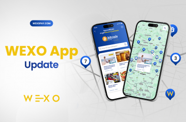 Wexo Points: Nájdite miesta, kde sa dá platiť Bitcoinom (App Update)