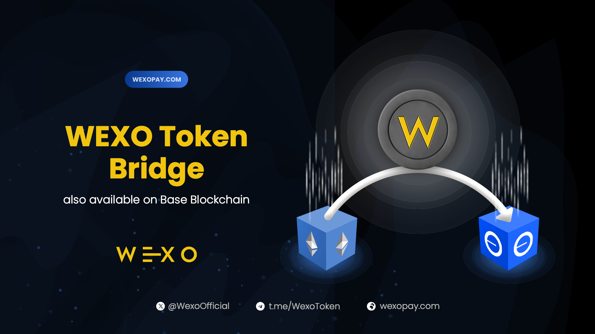 WEXO Token available on the BASE blockchain